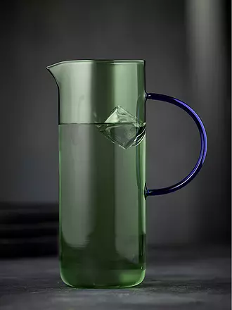 LYNGBY GLAS | Glaskrug TORINO 1,1l Gruen/ Blau | 